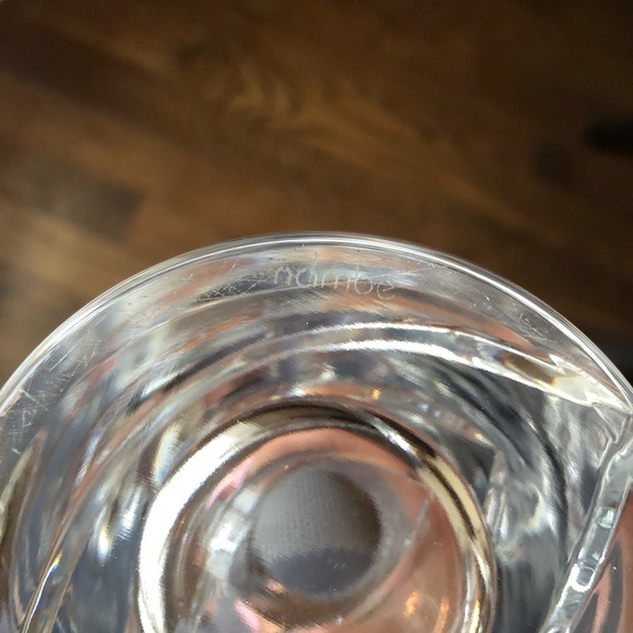 Nambe crystal heart vase - Picture 3 of 3